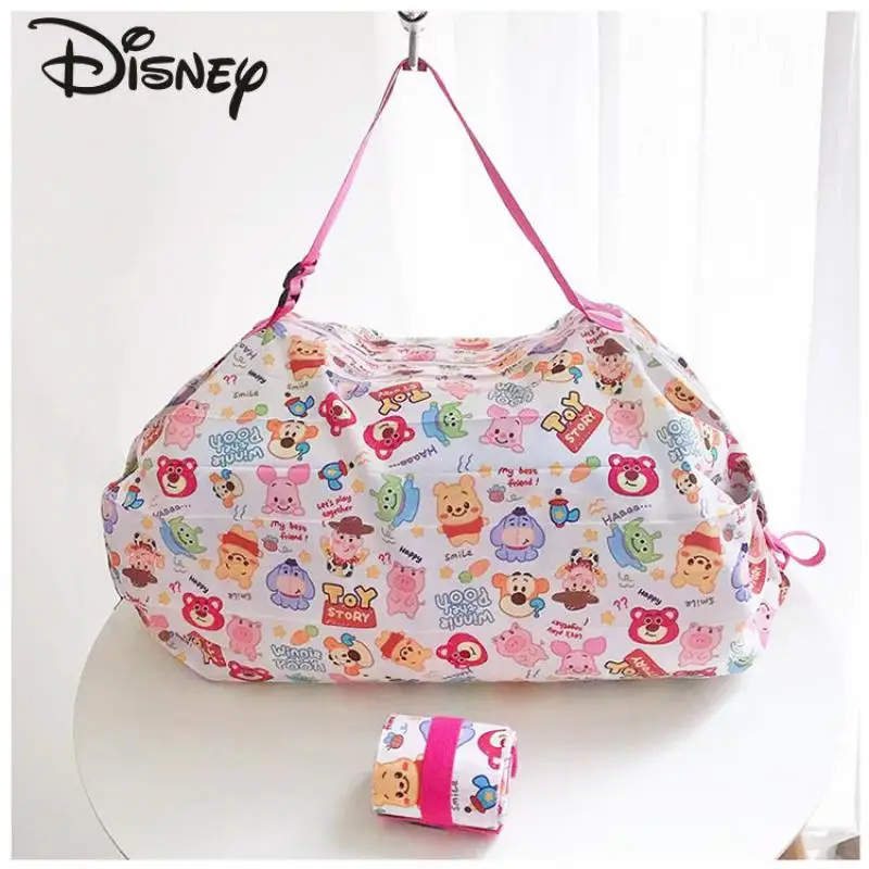 

New Cartoon Travel Bag Disney Winnie Bear Fashion Large Capacity Short Distance Travel Bag Portable Environmental Storage Bag