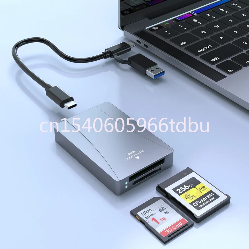 USB 3.2 Gen 2 10Gbps CFexpress S-d Reader CFexpress Card Reader Portable Aluminum Type Card Reader Type B