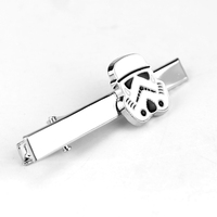 Men's Star Wars Tie Clips Pin Brass Material Rebel Alliance Imperial Stormtrooper Movie Cuff Links