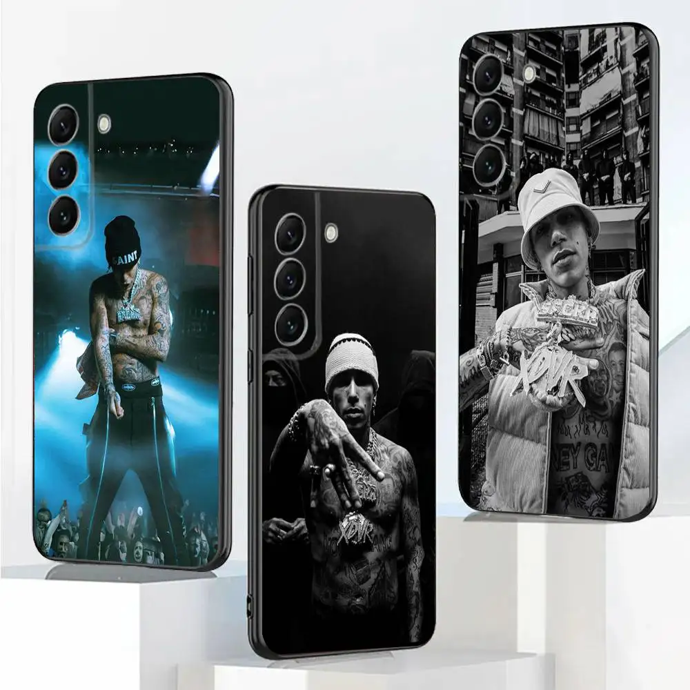 

S-Sfera E-Ebbasta Phone Case For Samsung Galaxy A20,A21s,A22,A31,A32,A52,A53,A72,73,A80,A91 Soft Black Cover