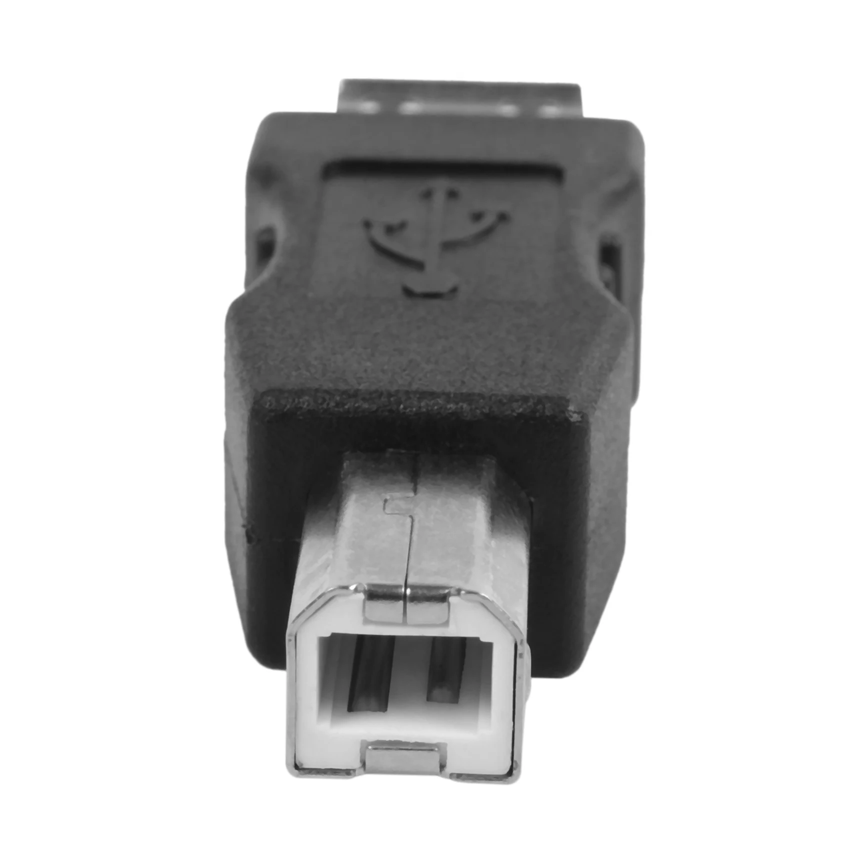 N75R-2X Adaptor Printer USB Tipe A Wanita - Tipe B Pria Warna Hitam Perak