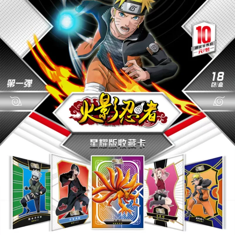 Wholesale Naruto Cards Booster Collection Card Uzumaki Sasuke Ninja Game Rare Cards Box Flash Cards Toys Children Christmas Gift