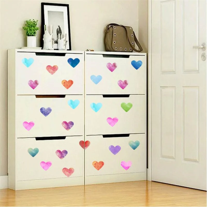 Colour Love Wall Stickers For Kids Room Girls Room Decoration Bedroom Decor For House Living Room Wall Art