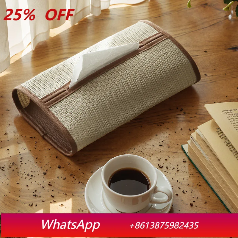 

LTT medieval style premium light luxury tissue box household desktop tissue storage bag