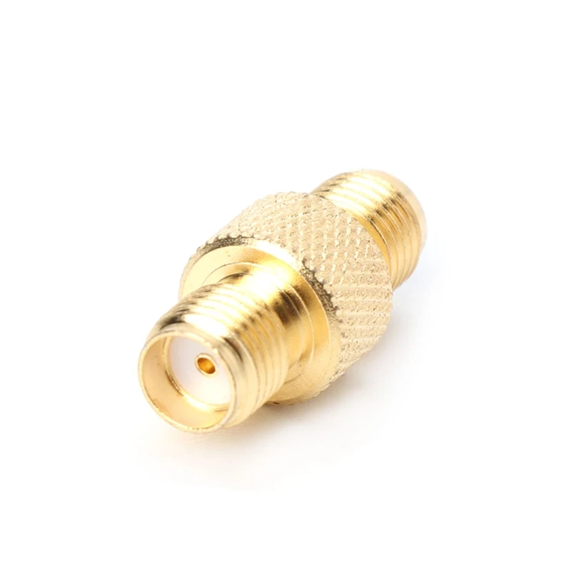RF SMA fêmea para SMA fêmea adaptador frequência acoplador conector coaxial cobre