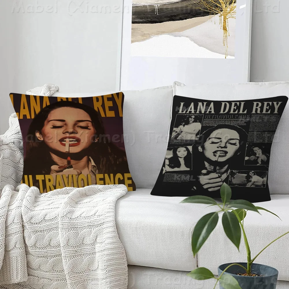 Lizzy Grant Lana Del Rey Pillow Gift Home Office Decoration Bedroom Sofa Car Cushion Cover Case 45x45