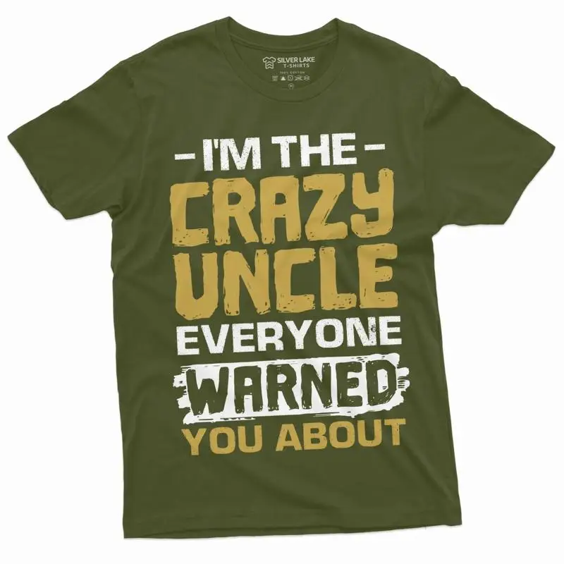 Crazy Uncle Funny T Shirt for Birthday Family
