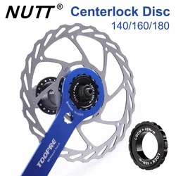NUTT Centerlock Disc RS6 Rotor 140mm 160mm 180mm MTB Road Bike Center lock Heat dissipation Disk For Bicycle Mountain Hub Parts