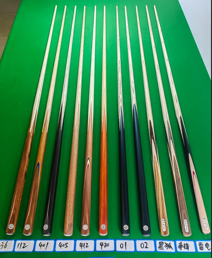Economic High Quality Billiard Small Head Tip10mm Total Black Eight or Nine Balls Chinese Billiard