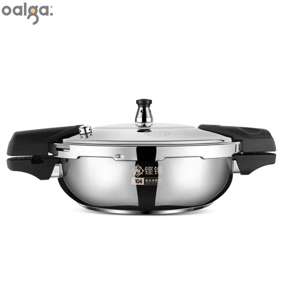 304 Stainless Steel Mini Pressure Cooker Home Commercial Use High Quality Cookware Compact Short Design for Fast Cooking Cooktop