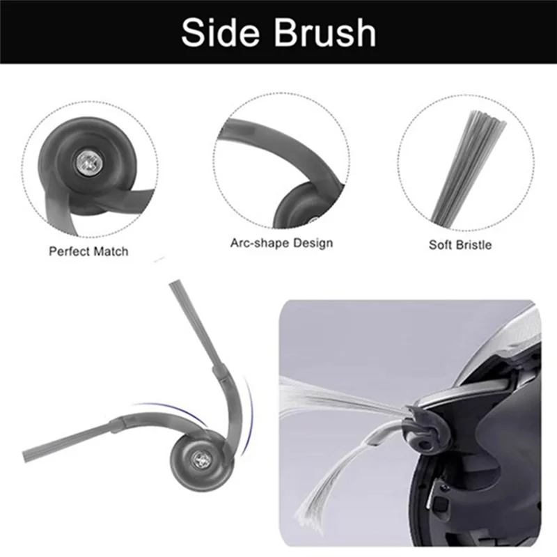 Keol-para roborock saros 10/s9 maxv ultra/s90ver/g30/a1460rr aspirador de pó parte rolo principal escova lateral filtro hepa pano mop