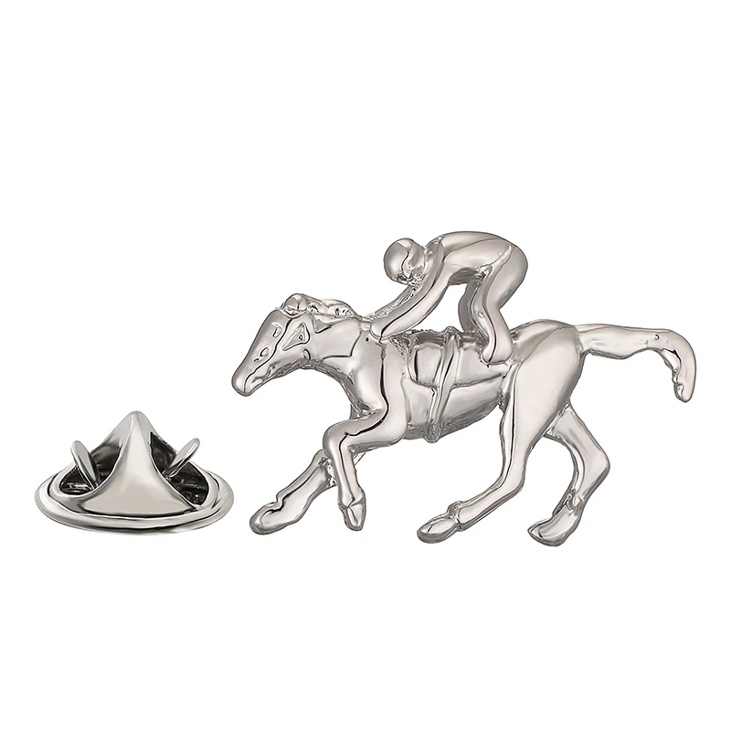 High end men\'s women\'s brooches Sports horse racing design lapel pins hats scarves coats neckpins accessories jewelry gifts