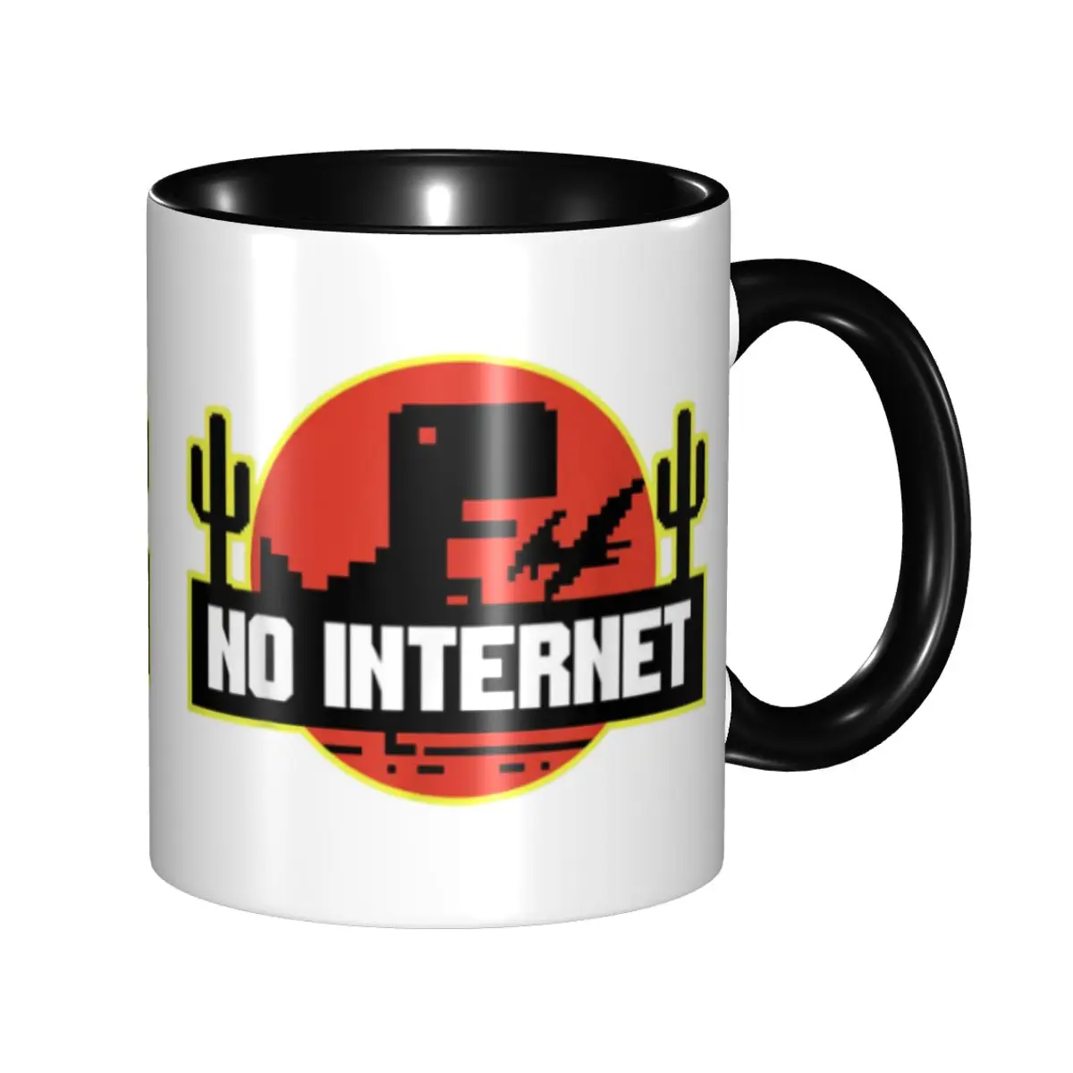 

Kawaii No Internet No Connection Online Computer Coffee Cup Room Jurassic Offline Park Mugs