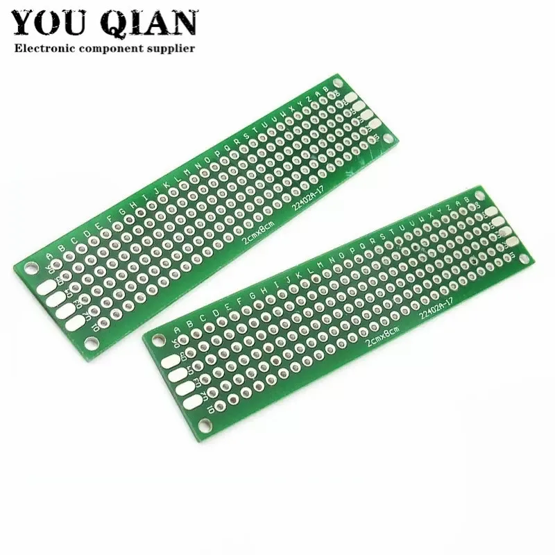 2x8cm Double Side Prototyp PCB diy Universal Leiterplatte