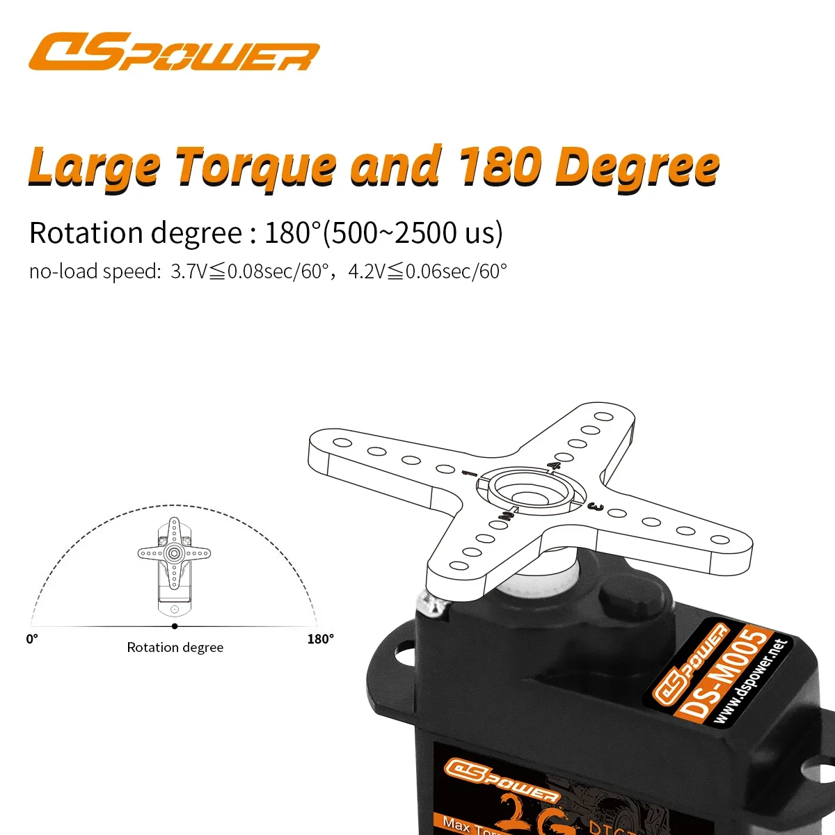 DSpower 2g Metall/Kunststoff Getriebe JR/JST Stecker Wasserdicht Mini Micro Digital Servo für RC Auto Starrflügel Flugzeug Hubschrauber Roboter Spielzeug – Detail 6