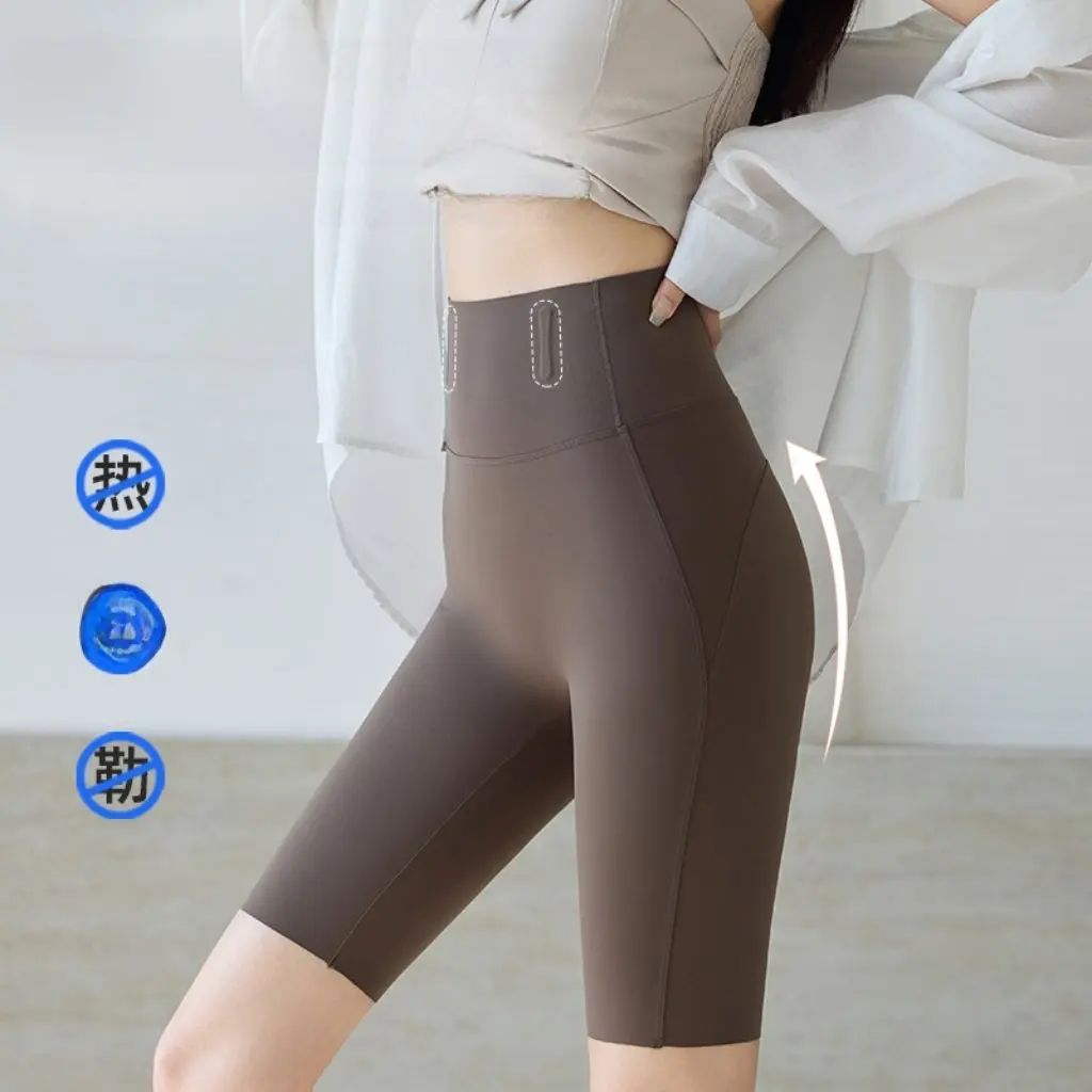 

Брюки Shark, женские велосипедные брюки с высокой талией, летние тонкие утягивающие шорты, спортивная верхняя одежда для фитнеса и йоги