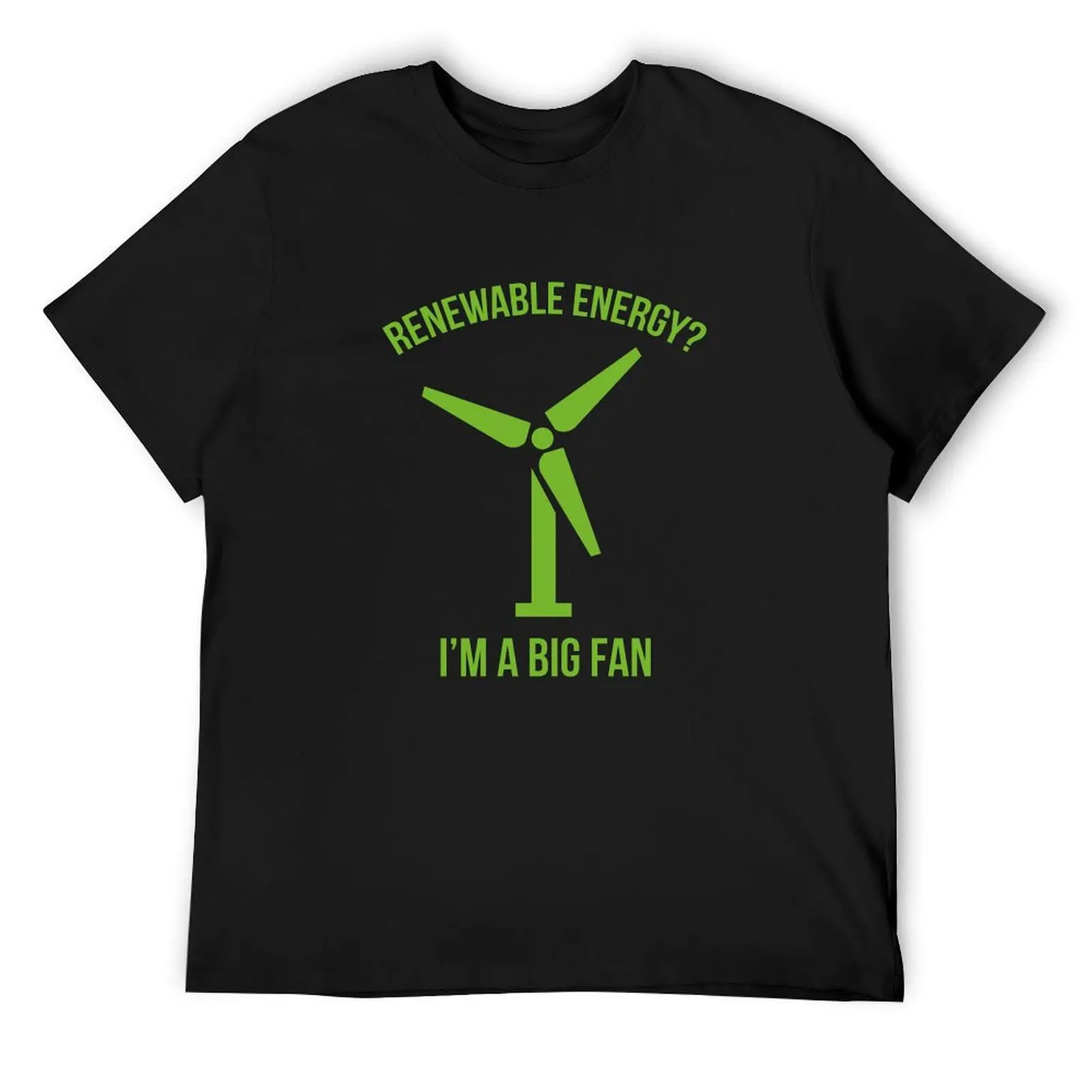 Renewable Energy T-Shirt plus sizes custom t shirt sports fans Short sleeve tee men