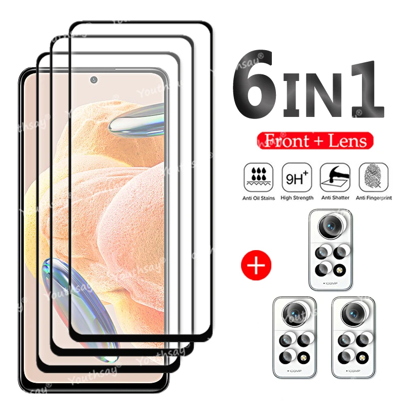 For Xiaomi Redmi Note 12 Pro Glass Redmi Note 12 Pro Tempered Glass Full Glue Screen Protector Film Redmi Note 12 Pro Plus Glass