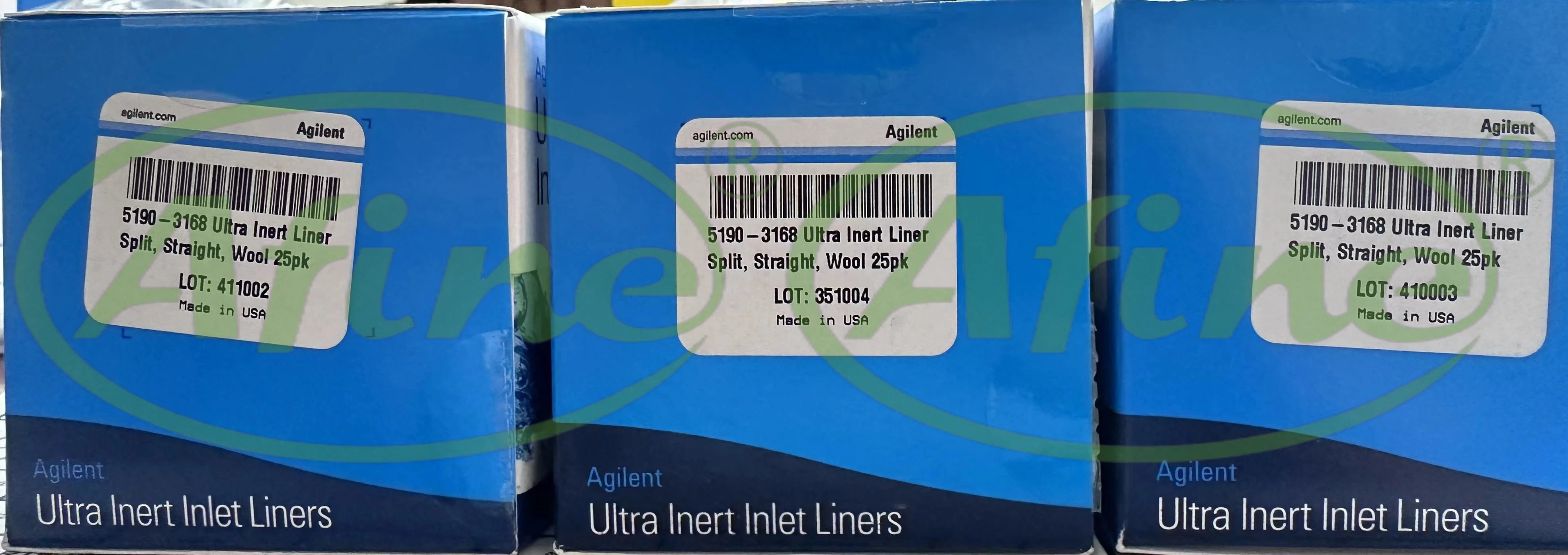 

AFINE Agilent Ultra Inert Split Inlet Liners, Straight, Glass Wool: 5190-3168 (25/pk) and 5190-3164 (5/pk)