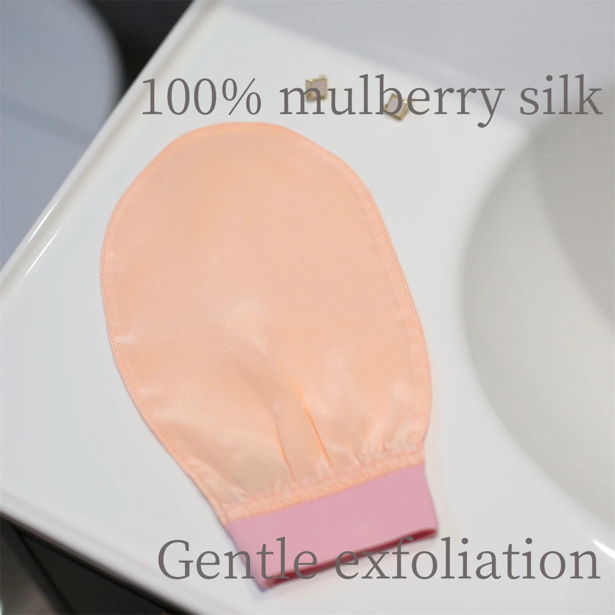 100% Silk Exfoliating Glove Turkish Silk EXFOLIATING Scrubber Dead Skin Removal Body Exfoliator SMOOTHS SKIN  Men's & Women's