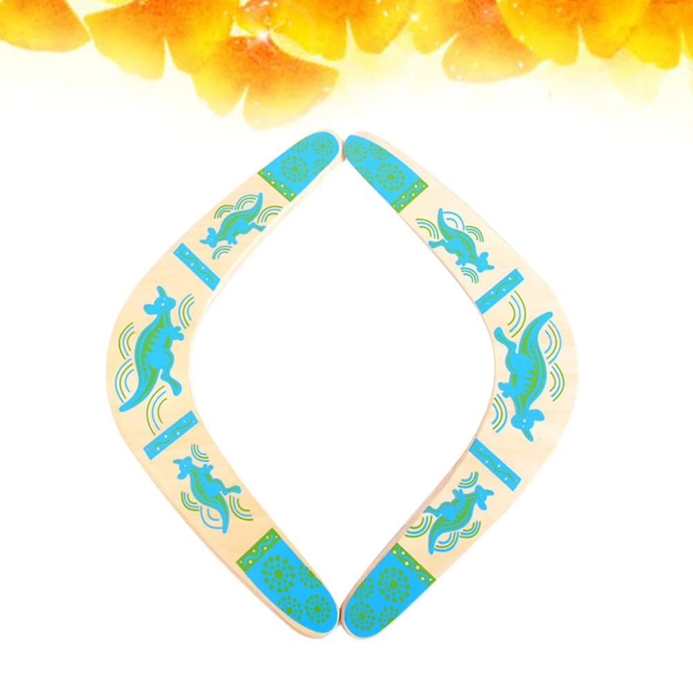 2 Pcs 부메랑 장난감 야외 장비 스포츠 전술 대나무 어린이