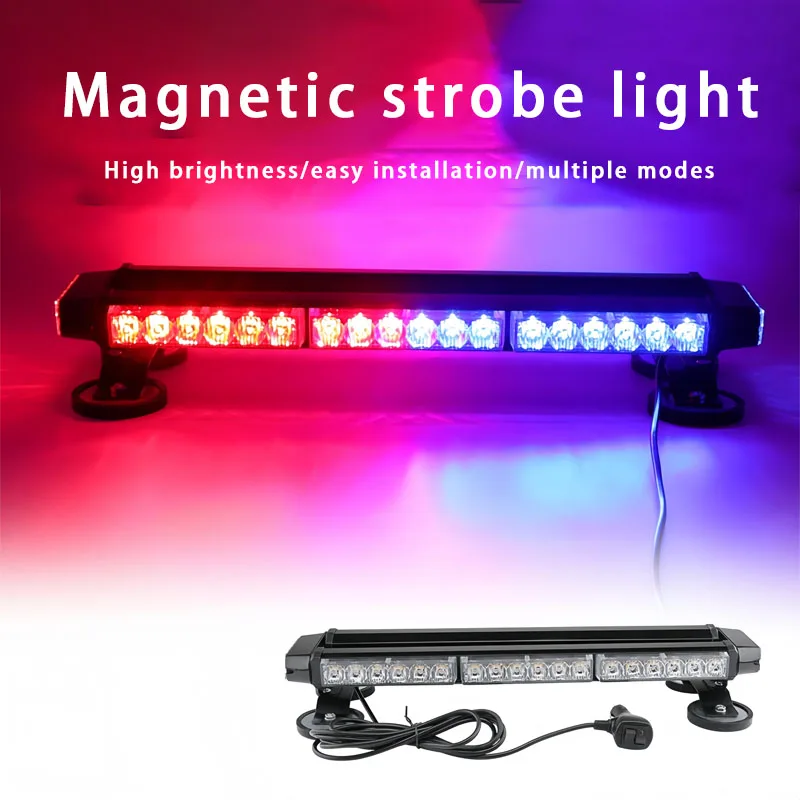 42 LED High Intensity Emergency Hazard Warning Lighting Bar/Beacon/with Magnetic for Vehicle Trucks Roof Safety