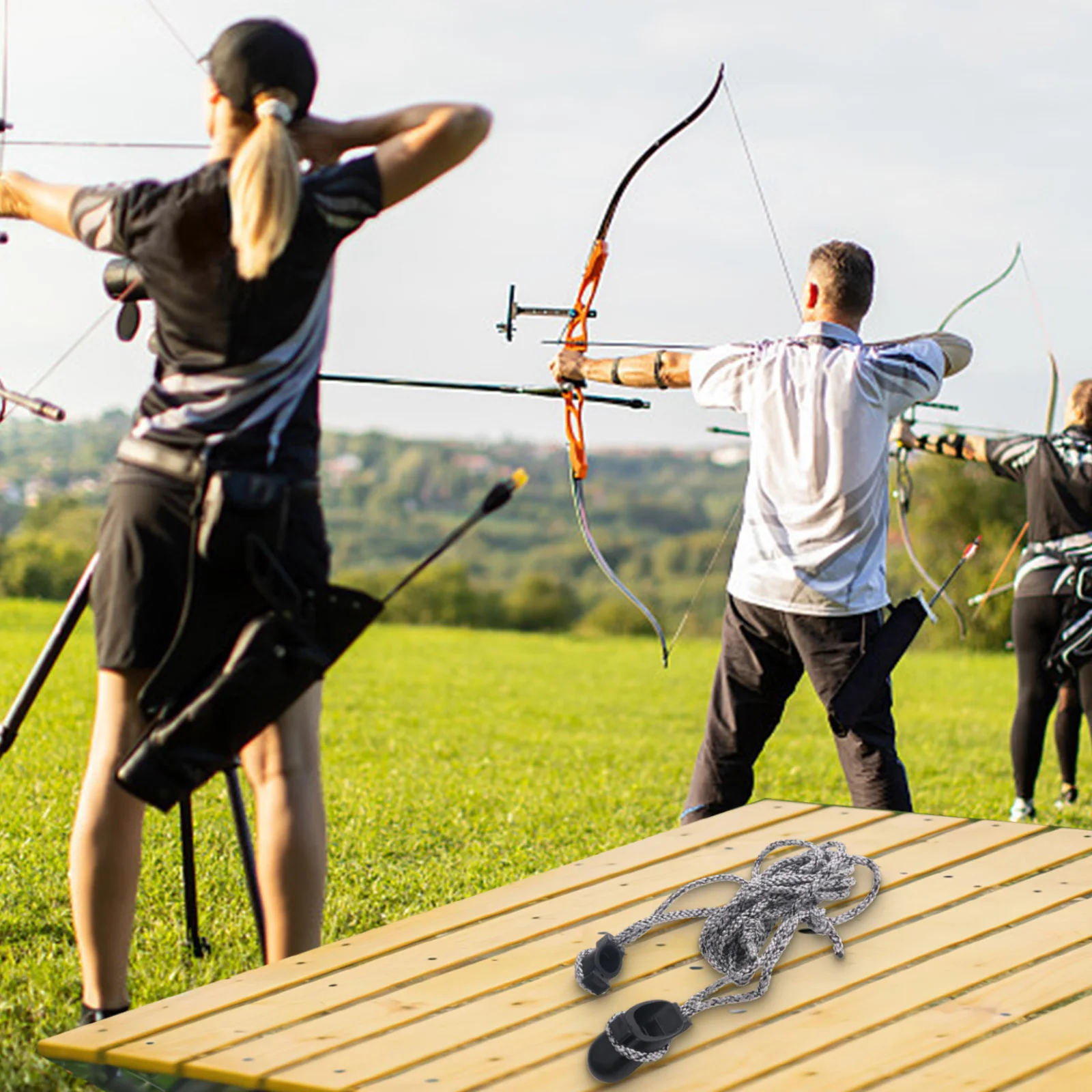 for durable High Quality Practical Bow for stringer Anti-slip Performance Accessories Fixed Outdoor Rubber Rope