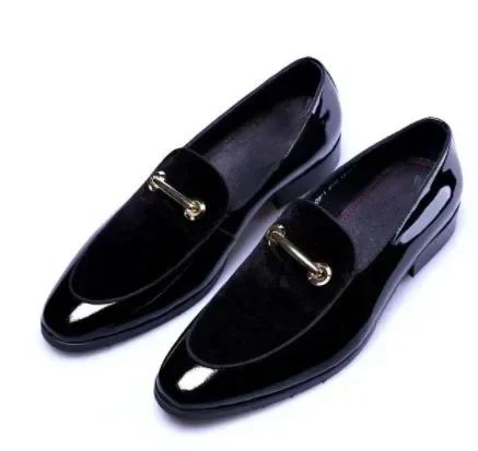 Leather Shoes Men Luxury Business Oxford  Breathable Patent Leather Formal Shoes Plus Size Man Office Wedding Flats Male2023