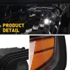 고품질 자동차 부품 페어 프로젝터 헤드라이트 LED 스트립 헤드 램프 블랙 (2015-2015 쉐보레 타호 서버번 LED 헤드라이트용) 5
