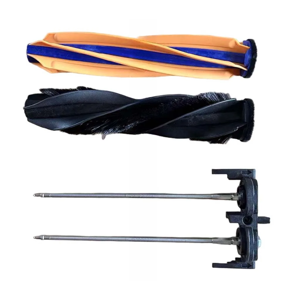for Dual Roller for Brush Kit for Dreame for x60 for Max for Ultra Robot Vacuum with Nylon Bristles and Alloy Holder 3-Piece Set