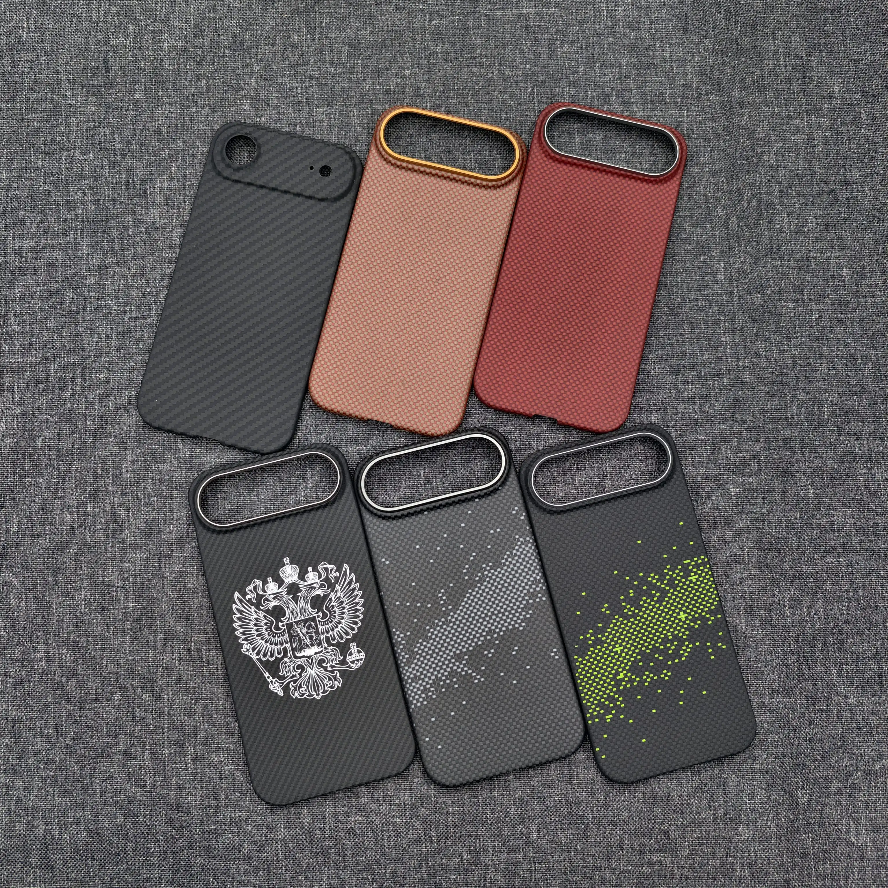 

Ультратонкий чехол для iPhone 17 AIR из арамидного волокна KEVFORM, кевларовый чехол MAGSAFE, роскошный, легкий, прочный чехол для iPhone 17 AIR