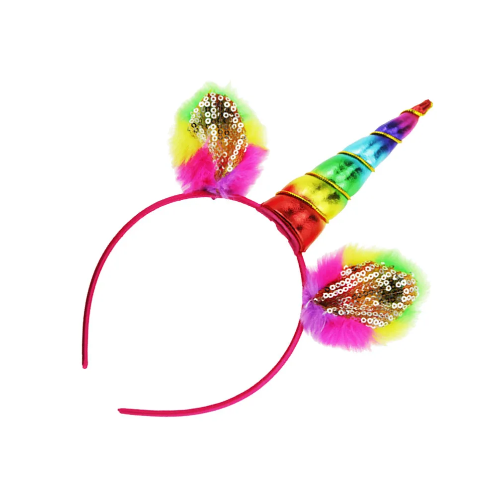 Unicorn Headband for Girls – Lightweight Comfortable Non-Deforming Kids Hair Accessory for Birthday Christmas Carnival