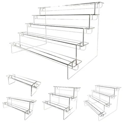 Acrylic Display Stand Clear Display Riser Rack Dessert Clay Statue Figures Organizer Jewelry Racks Shelf For Home Storage Decor