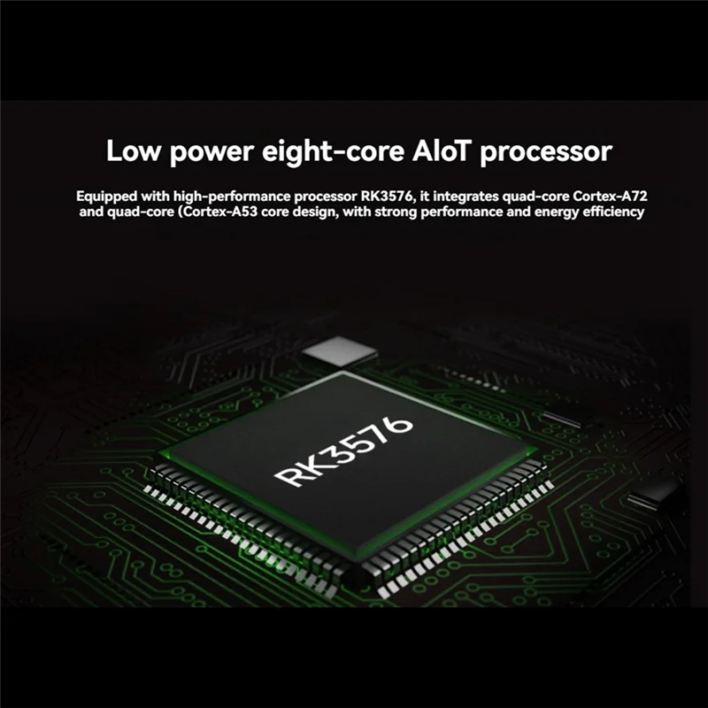 A96T para Luckfox Core3576 AI Core Board 6 TOPS octa-core mucho RK3576 ARM Mali G52 MC3 AI Core Placa de Control A