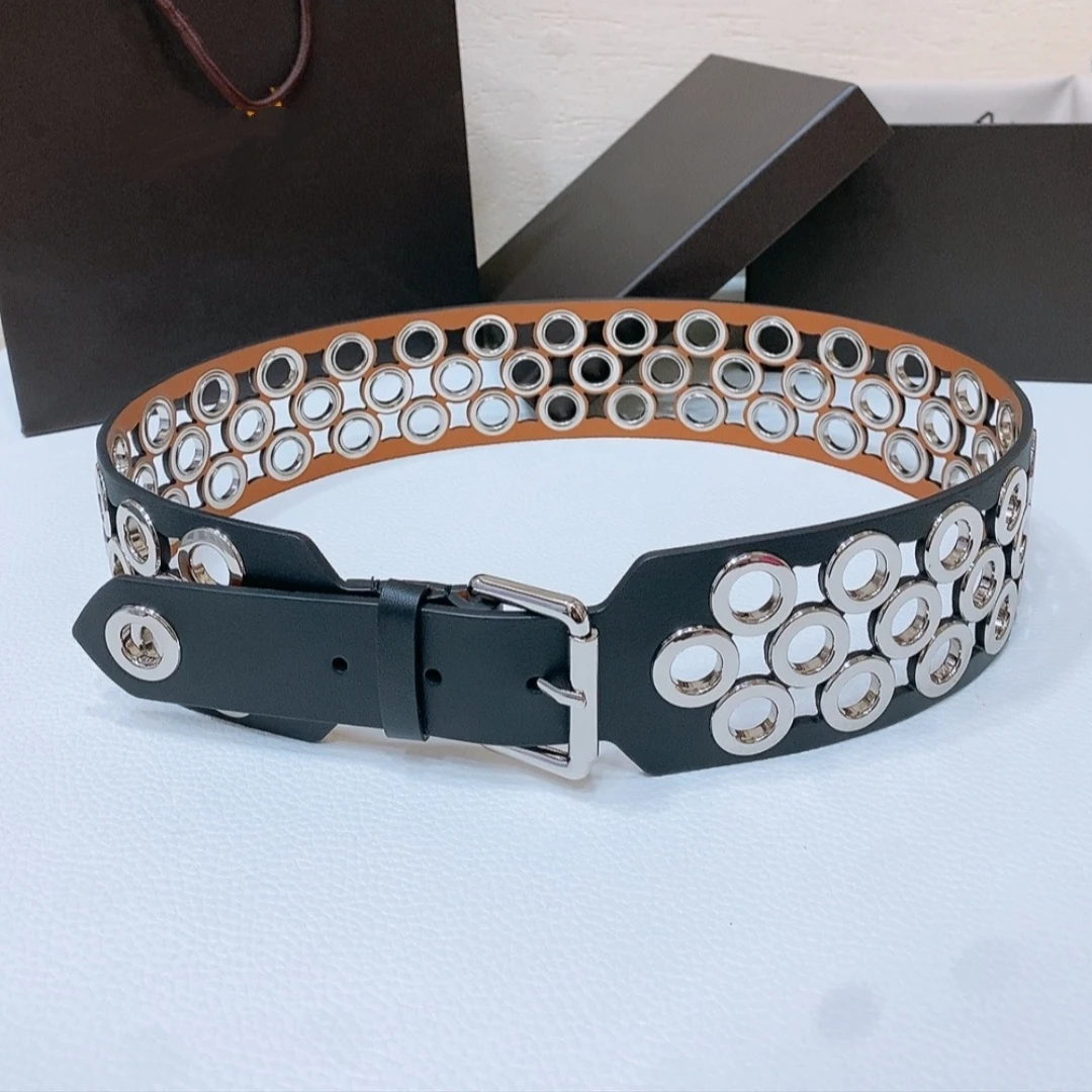 High quality 6.5cm punk style belt Cummerbund classic women's belt luxurious designer slimming and shaping fashion accessory