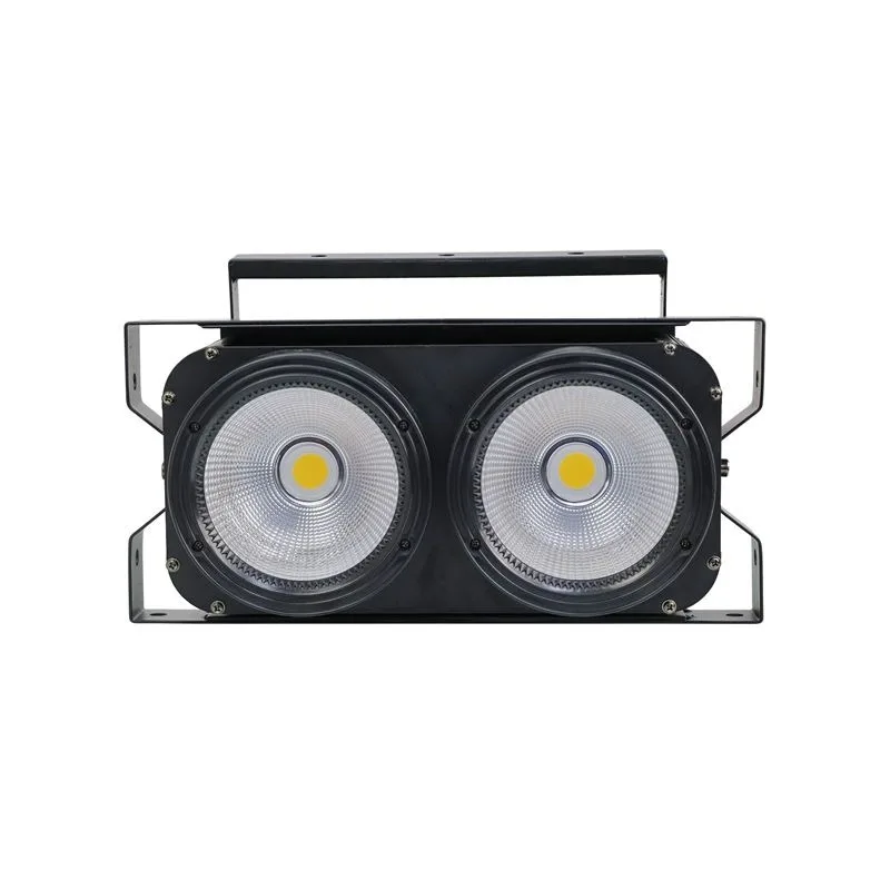 2x100w 2 Eye Led Blinder Light Warm Cool White Audience Blinder Light Cob Effect Audience Blinder Light with Strip for Bar Event