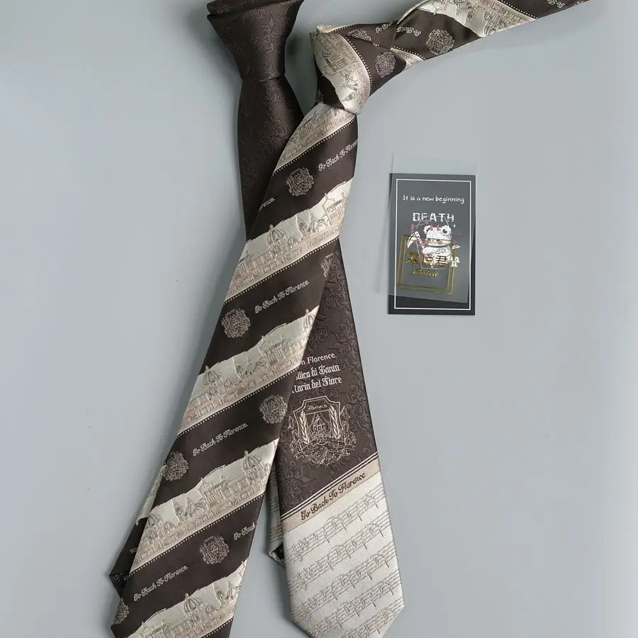 [Lin Yuejun]Florence Tie JK Women's Uniform Shirt Small Versatile DK Tie Men's Gentleman Trend