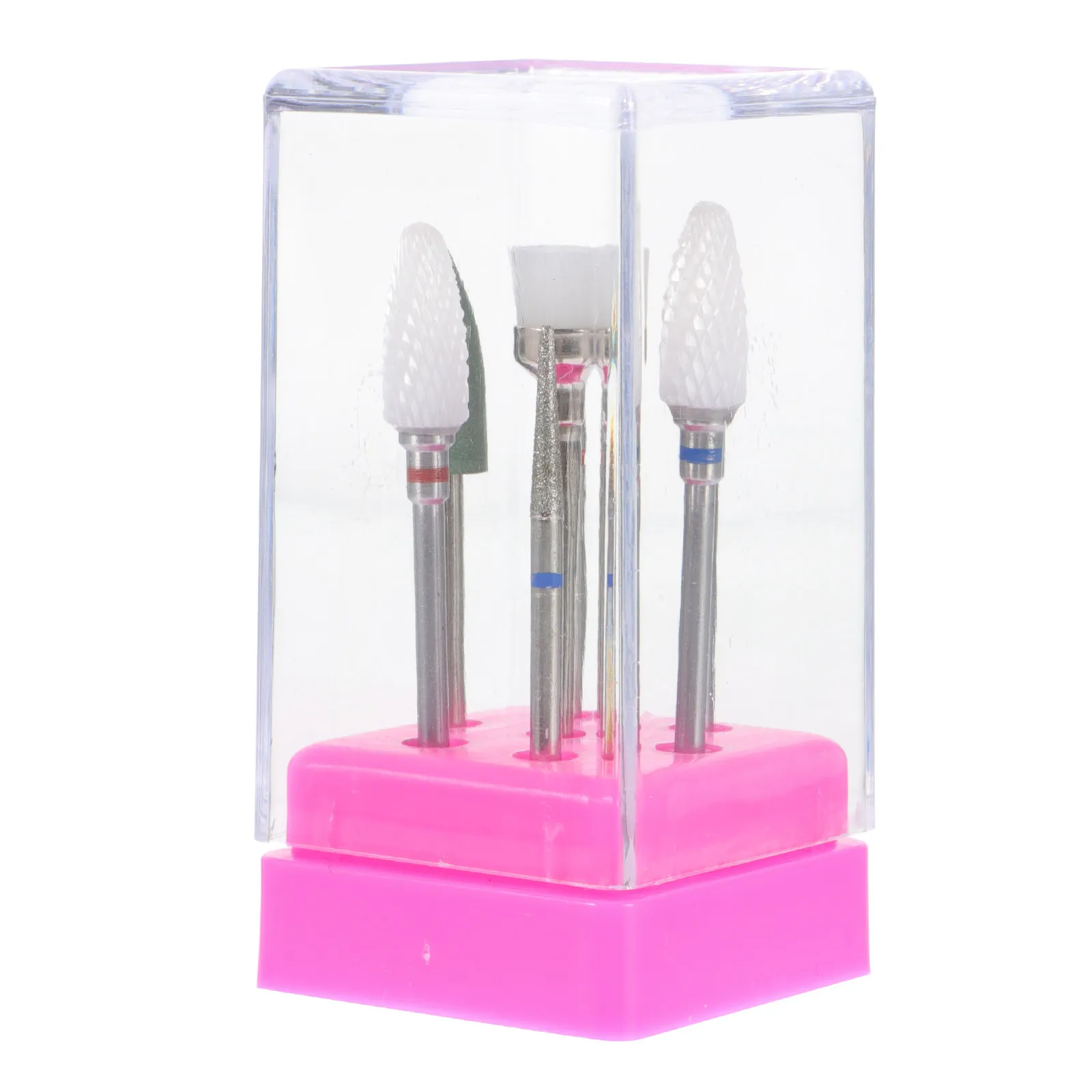 7Pcs Nail Drill Bits Set Natural Skin Safe Rust Proof Manicure Tool for Nail Beauty Polishing Cleaning Dead Skin Removal Finger