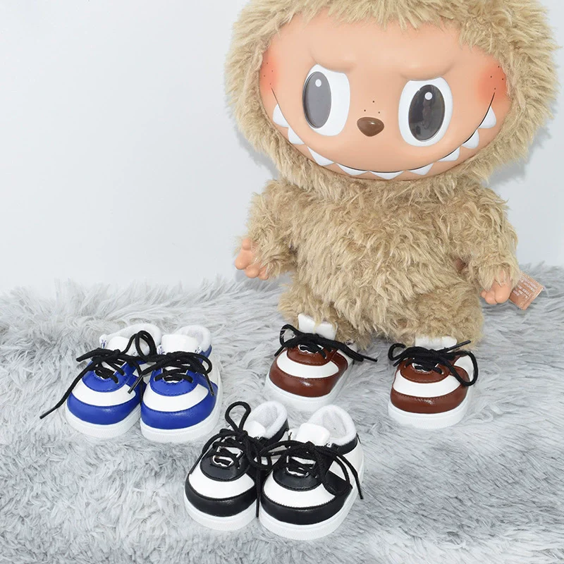 Zapatos de cuero para LABUBU, adecuados para muñecas de algodón de 38cm, botas, juguetes, zapatos deportivos informales, accesorios para muñecas, juguetes para muñecas DIY
