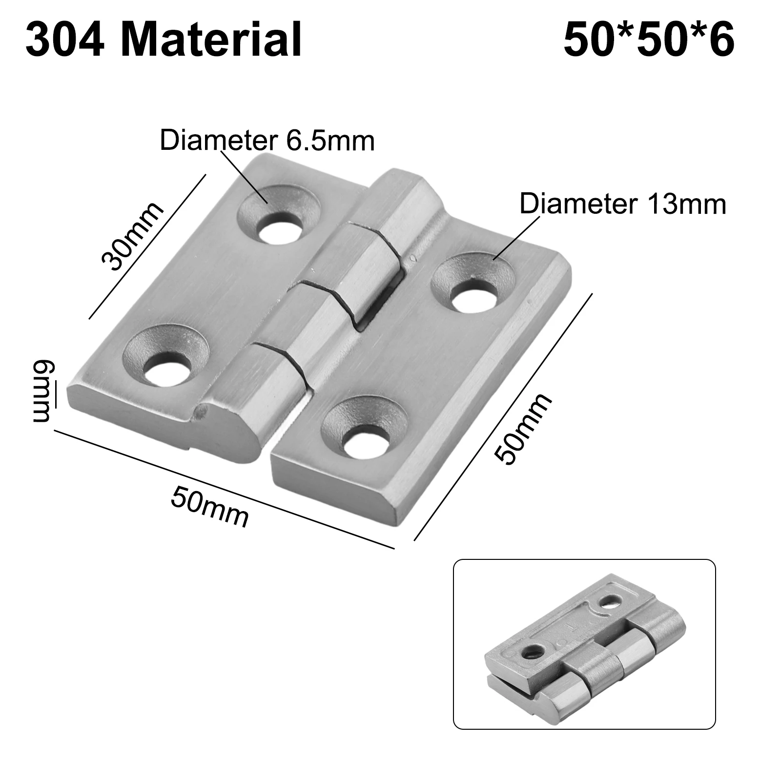Heavy Duty Furniture Hinge Bracket 60*60mm Electrical Cabinet Hinge Reinforced Lock Body Brushed Finish Design