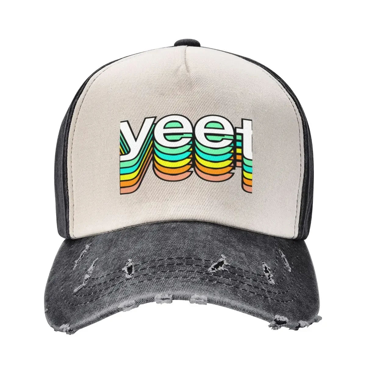 Yeet Retro Aesthetic Modern Typography Baseball Cap Brand Man cap fishing hat Sunhat Girl'S Hats Men's