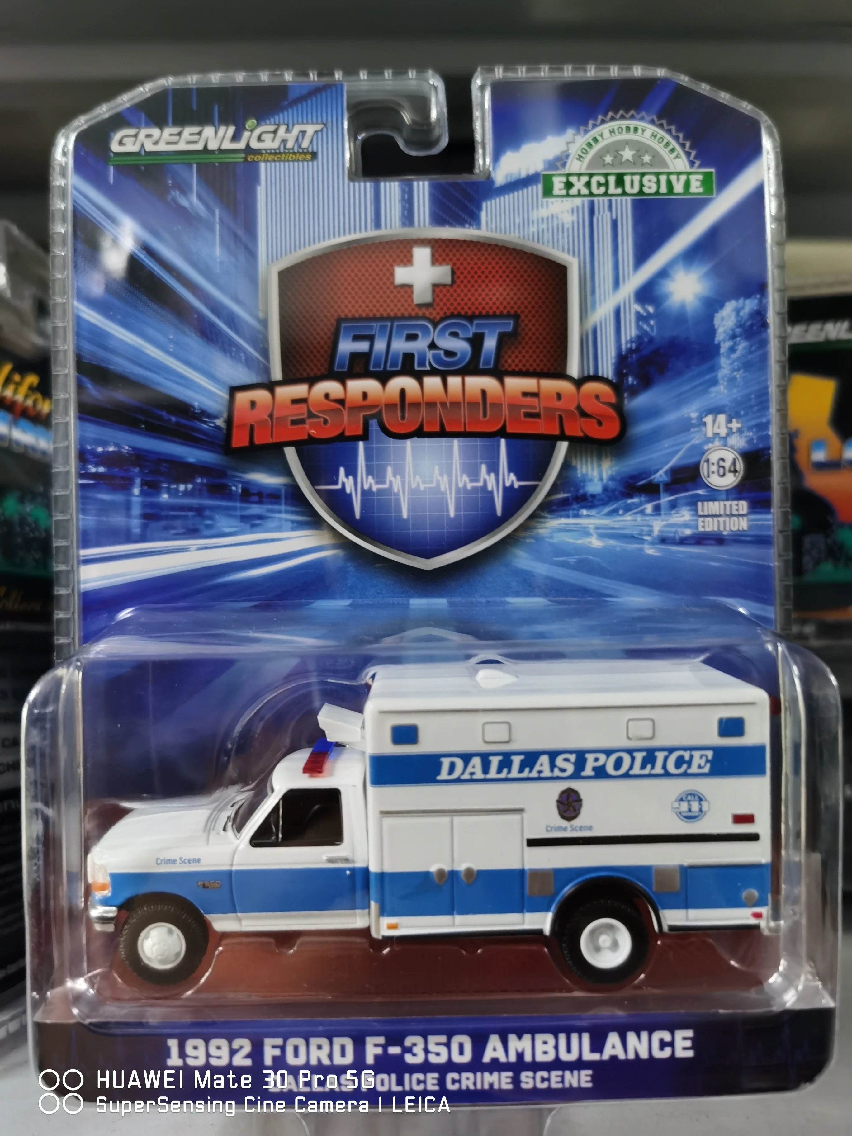 

GREENLIGHT 1:64 1992 FORD F-350 скорая помощь DALLLASPOLICE коллекция сценических событий литой под давлением модель автомобиля декоративный подарок