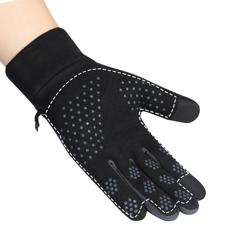 Guanti invernali ciclismo termico resistenza al freddo vento impermeabile caldo outdoor corsa touch screen guanti da sci