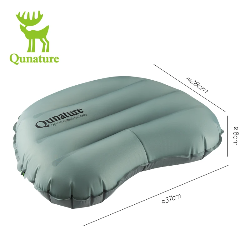 Cuscino gonfiabile Qunature Cuscino da viaggio per esterni Sacco a pelo leggero Tenda Pisolino Cuscino d'aria Cuscino Protezione per il collo Campeggio