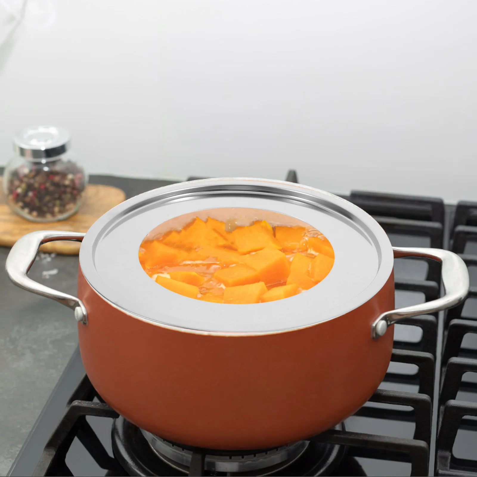 

Universal 24Cm Stainless Steel Steaming Ring for Cookware Multiuse Steamer Plate Ideal for Vegetables Dumplings Seafood Even