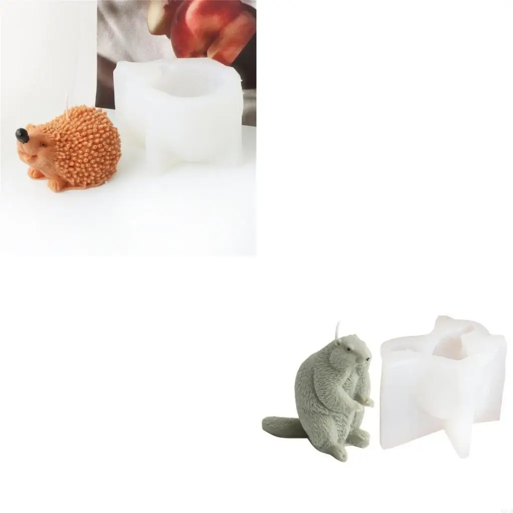 

Декоративный подсвечник в виде ежика, прочная силиконовая форма, аксессуар, портативный аксессуар для уникального домашнего