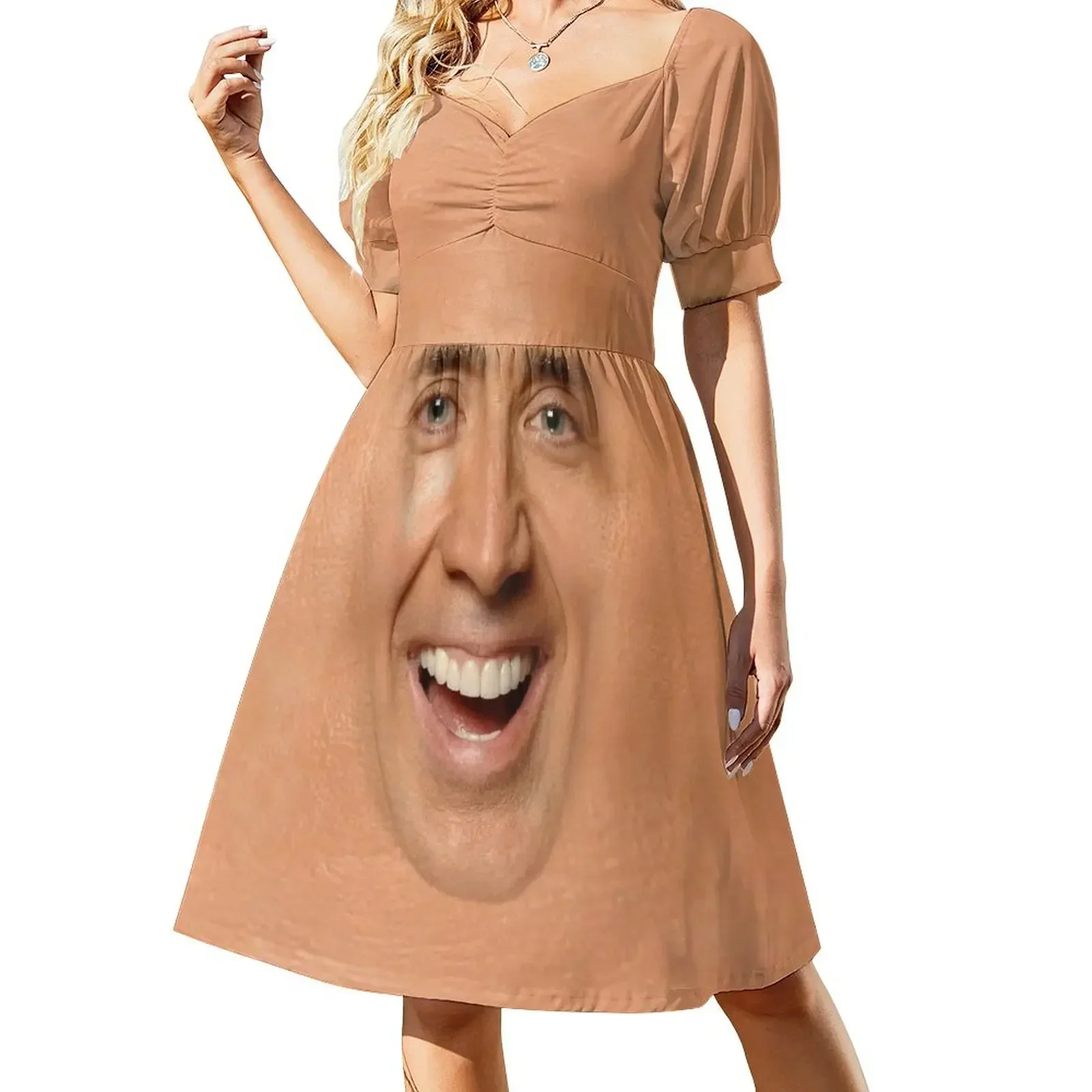 Nicolas Cage Short-Sleeved Dress women dress Bride dresses clothes summer clothes