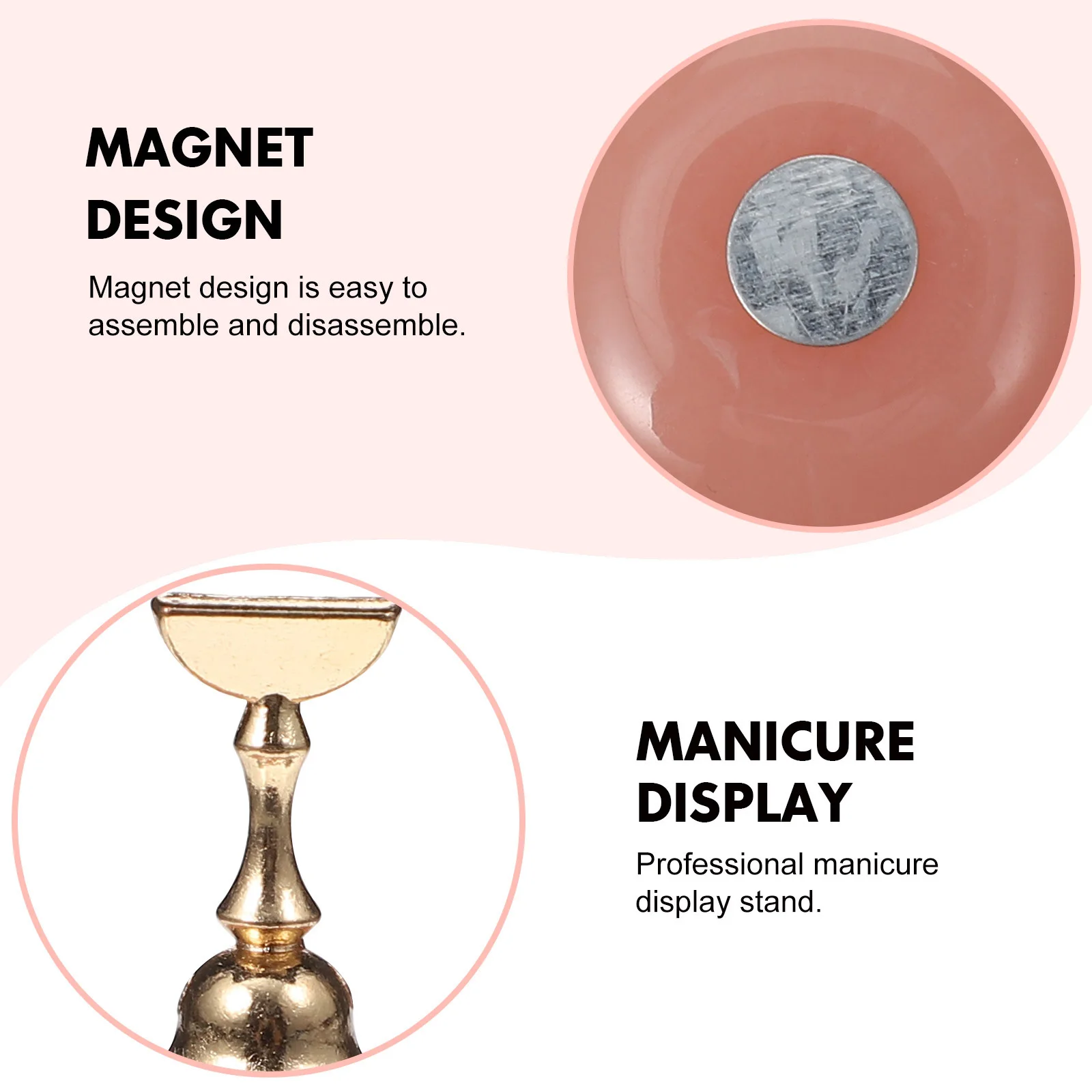 

1 Set Art Practice Stand Tips Display Holder For Salon Home Diy Detachable Durable Accessories Art Supplies Nail Display Stand