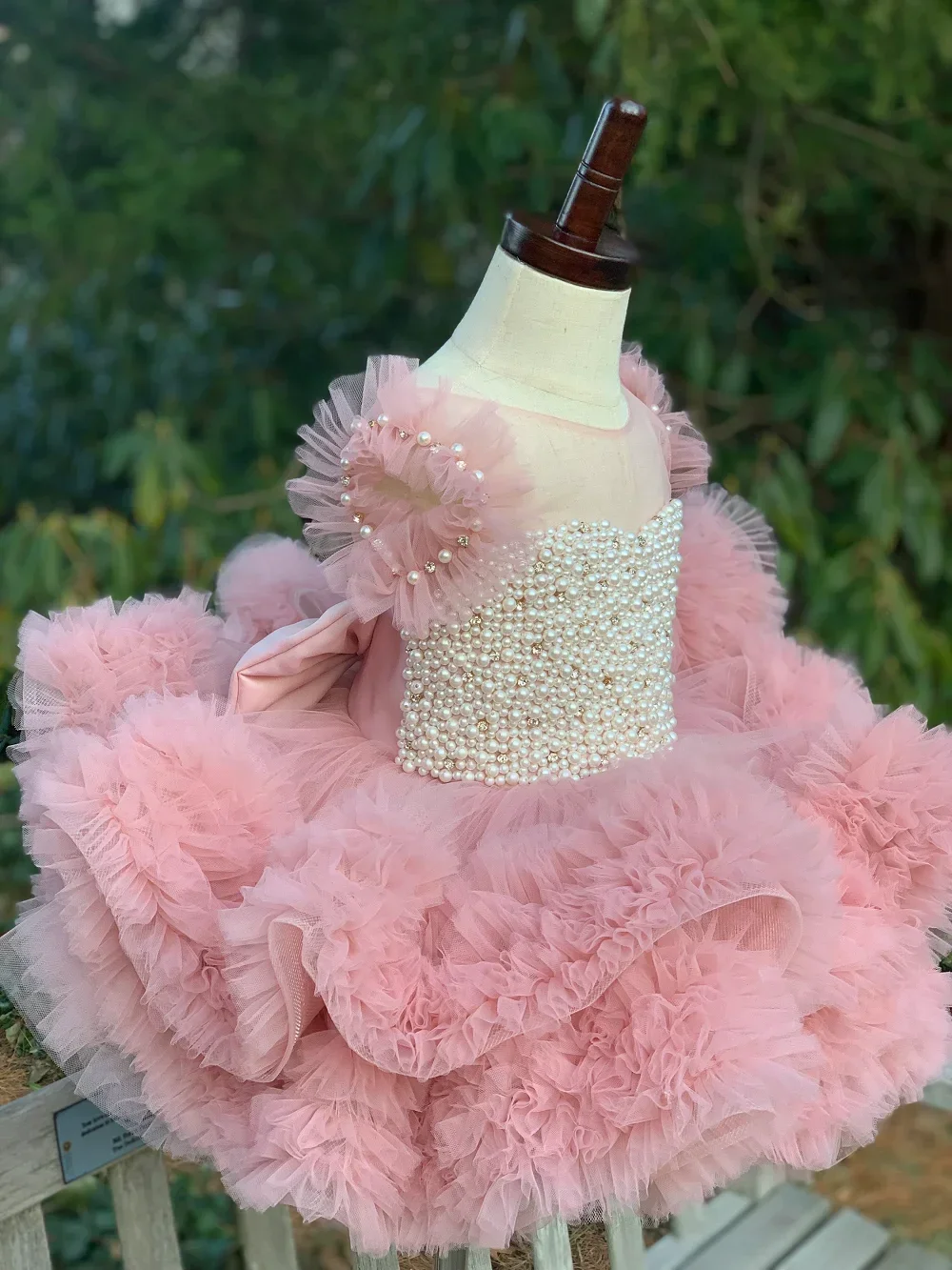 custom-sheer-neck-pearl-beaded-ruffled-tulle-tutu-luxury-dress-for-women-kids-birthday-party-outfit-pageant-wedding-guest-gown