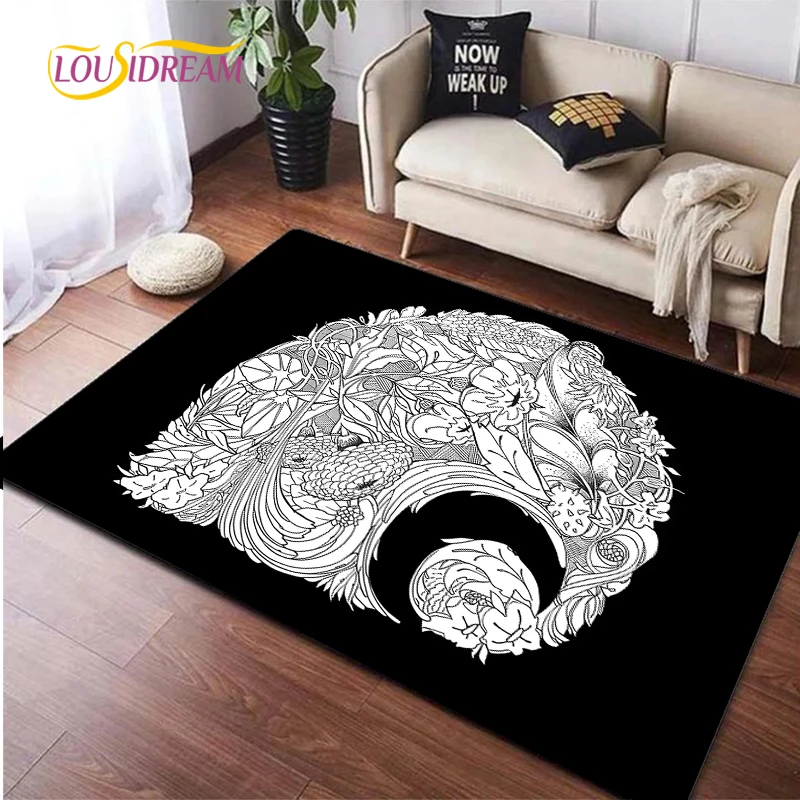 Carh السجاد لغرفة المعيشة غرفة نوم البساط المطبخ الجدول باب الاطفال Unslip الحصير هدية عيد ميلاد التصوير الدعائم Alfombra البساط #3